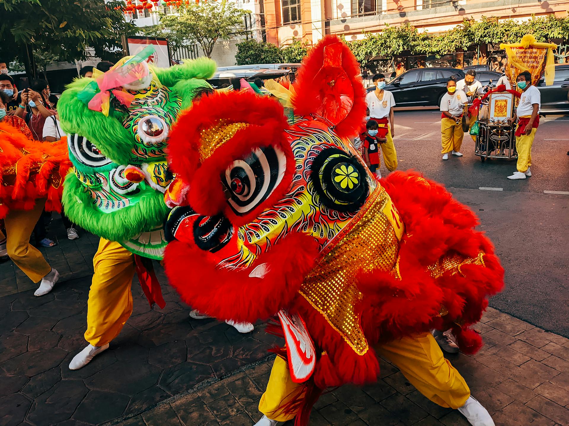 Lân, múa lân,  lion dance, tết, xuân, spring- Markus Winkler
