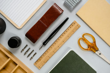 Bút, vở sách, kéo, đồ dùng học tập, trường, school supplies, school-MART PRODUCTION 4