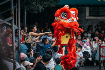 Lân, múa lân,  lion dance, tết, xuân, spring- Neil Ni