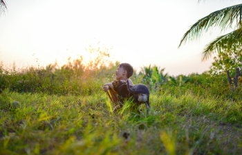 Bé trai, trẻ em, tuổi thơ, đồng ruộng, boy, child, childhood, field- C.T. PHAT 7