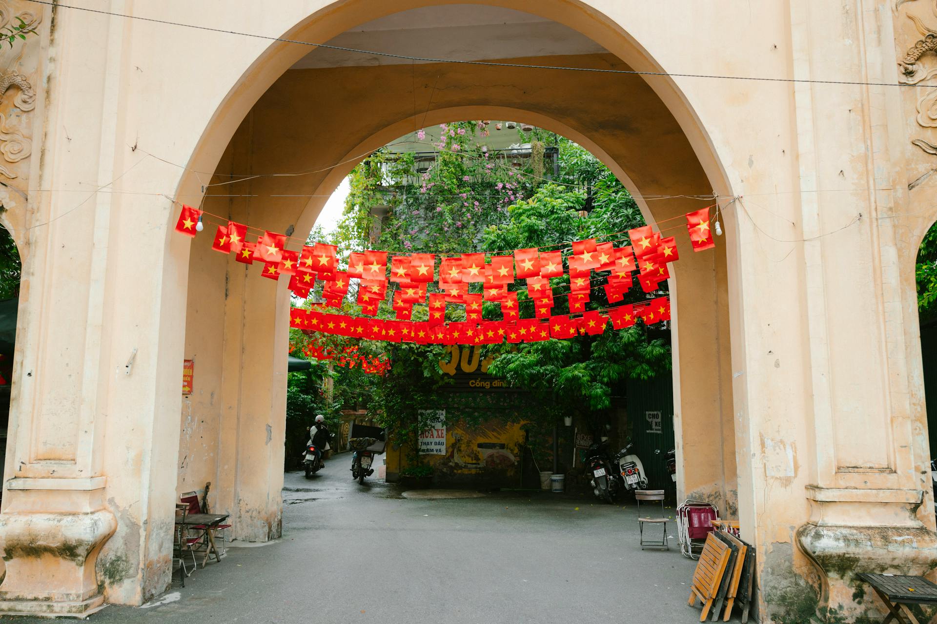 Cờ đỏ, quốc kỳ, đường, flag, national flag, road- HONG SON 6