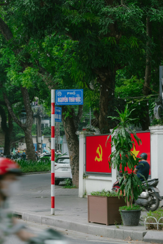 Cờ đỏ, quốc kỳ, đường, flag, national flag, road- HONG SON 10