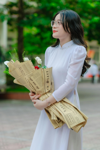Áo dài, tốt nghiệp, kỷ yếu, học sinh, student, school, con gái, girl, Việt Nam - HONG SON 7