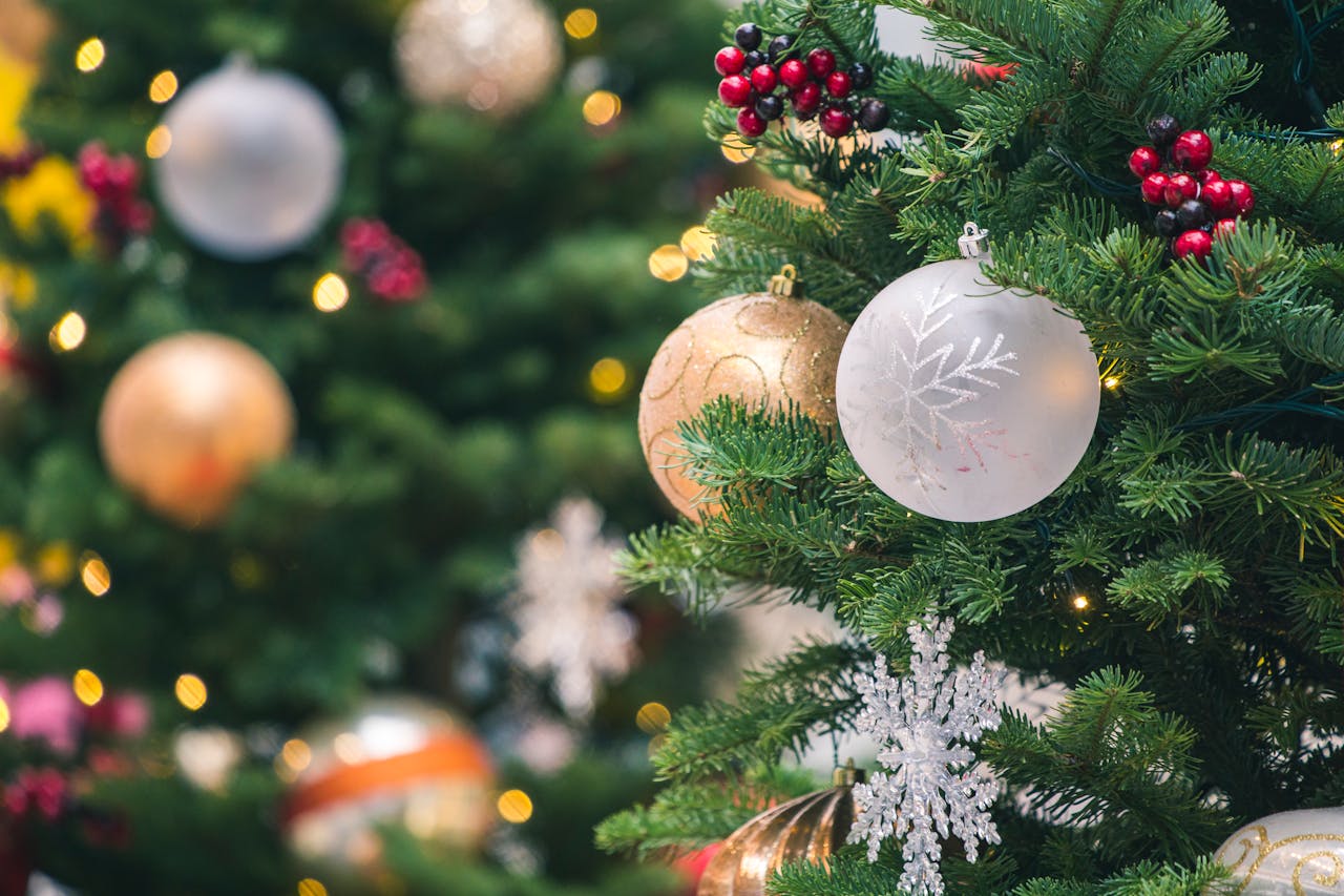 Trái châu, cây thông, trang trí, không khí giáng sinh, christmas balls, christmas tree, decoration, christmas atmosphere - Jimmy Chan