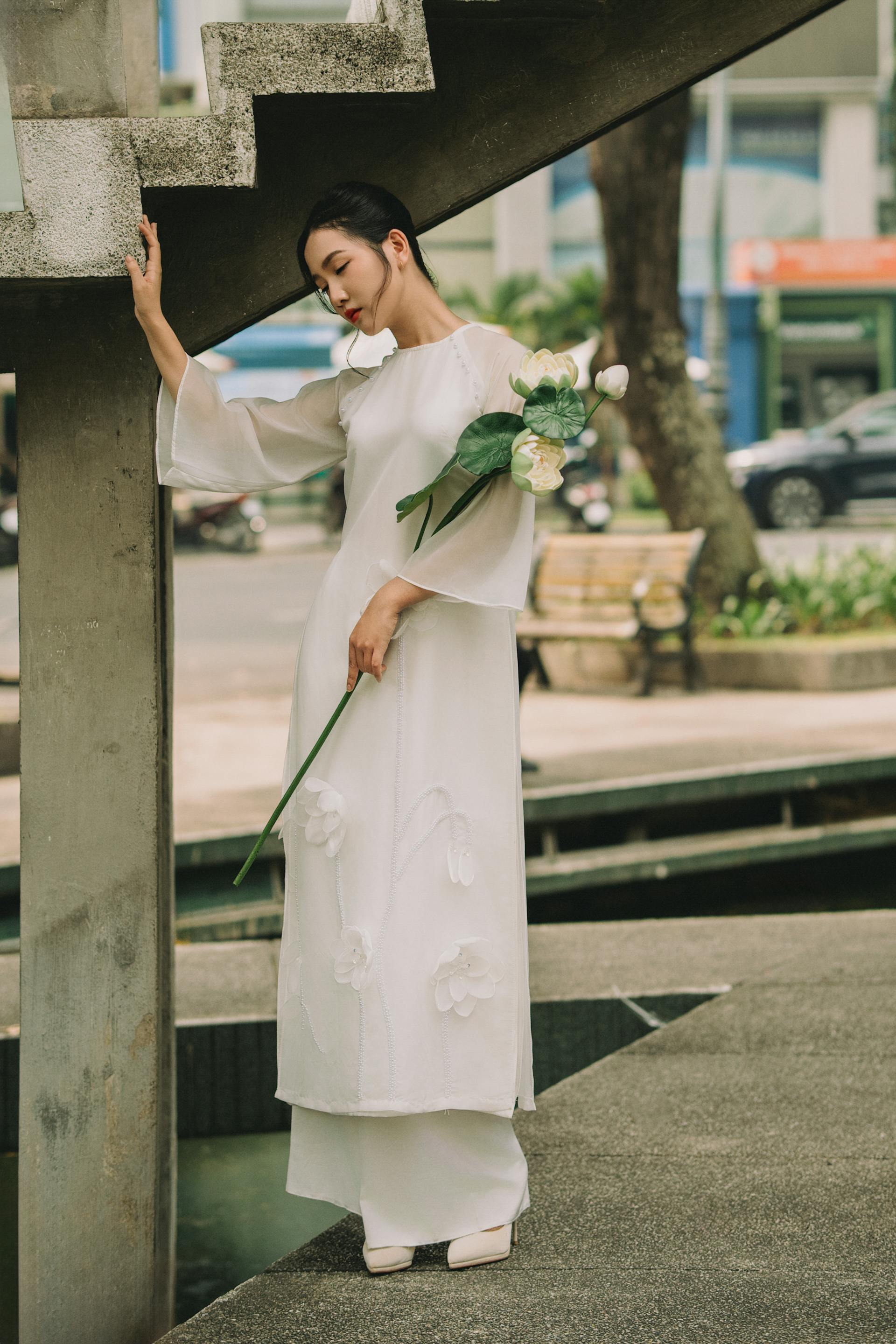 Áo dài, con gái, girl, thiếu nữ, trang phục truyền thống, Hồ con rùa, Việt Nam - Kha Ruxury