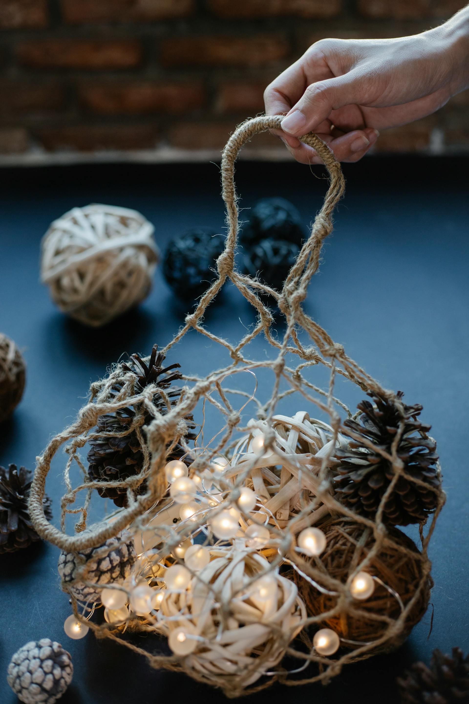 Đèn, giáng sinh, trang trí, cây thông, pine tree, decor, noel, christmas- Laura James