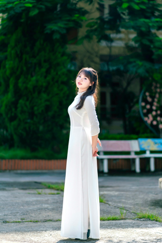 Áo dài, tốt nghiệp, học sinh, student, school, thiếu nữ, con gái, girl, Việt Nam - M1nh Art 1