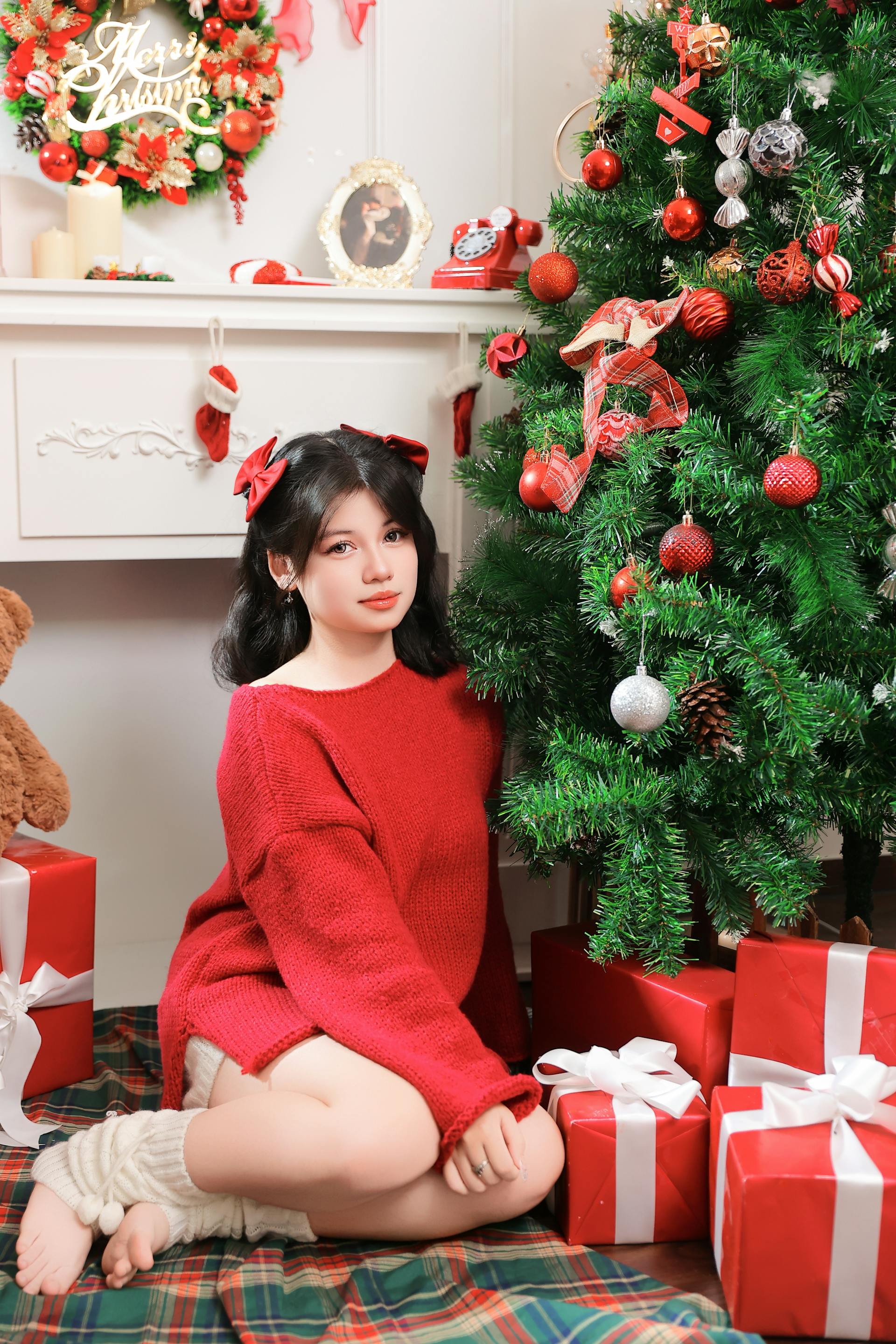 Giáng sinh, con gái, girl, studio, người mẫu, xmas, noel, christmas, merry christmas - Đức Trung Đào 3