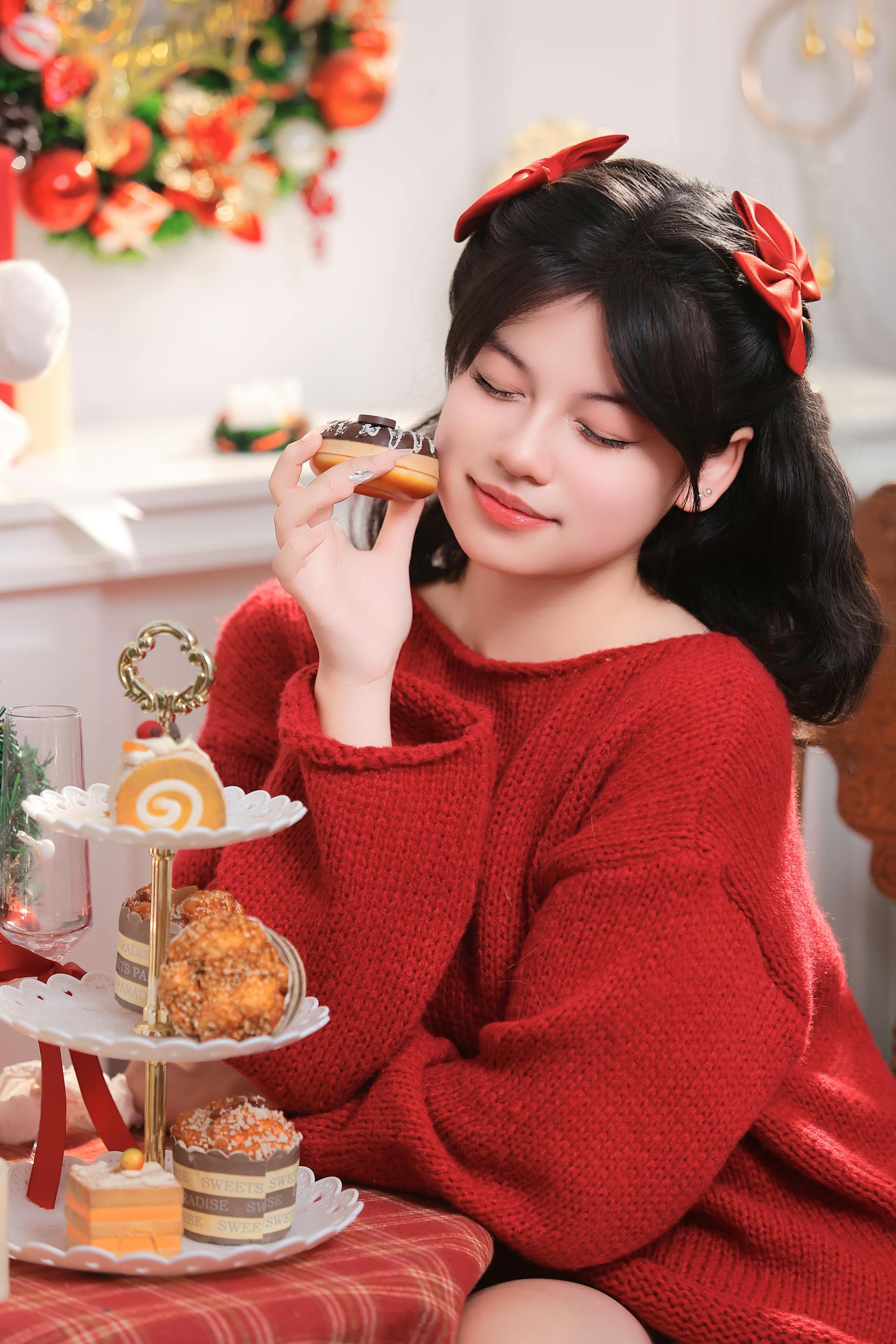 Giáng sinh, con gái, girl, studio, người mẫu, xmas, noel, christmas, merry christmas - Đức Trung Đào 2