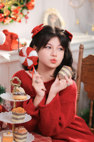 Giáng sinh, con gái, girl, studio, người mẫu, xmas, noel, christmas, merry christmas - Đức Trung Đào