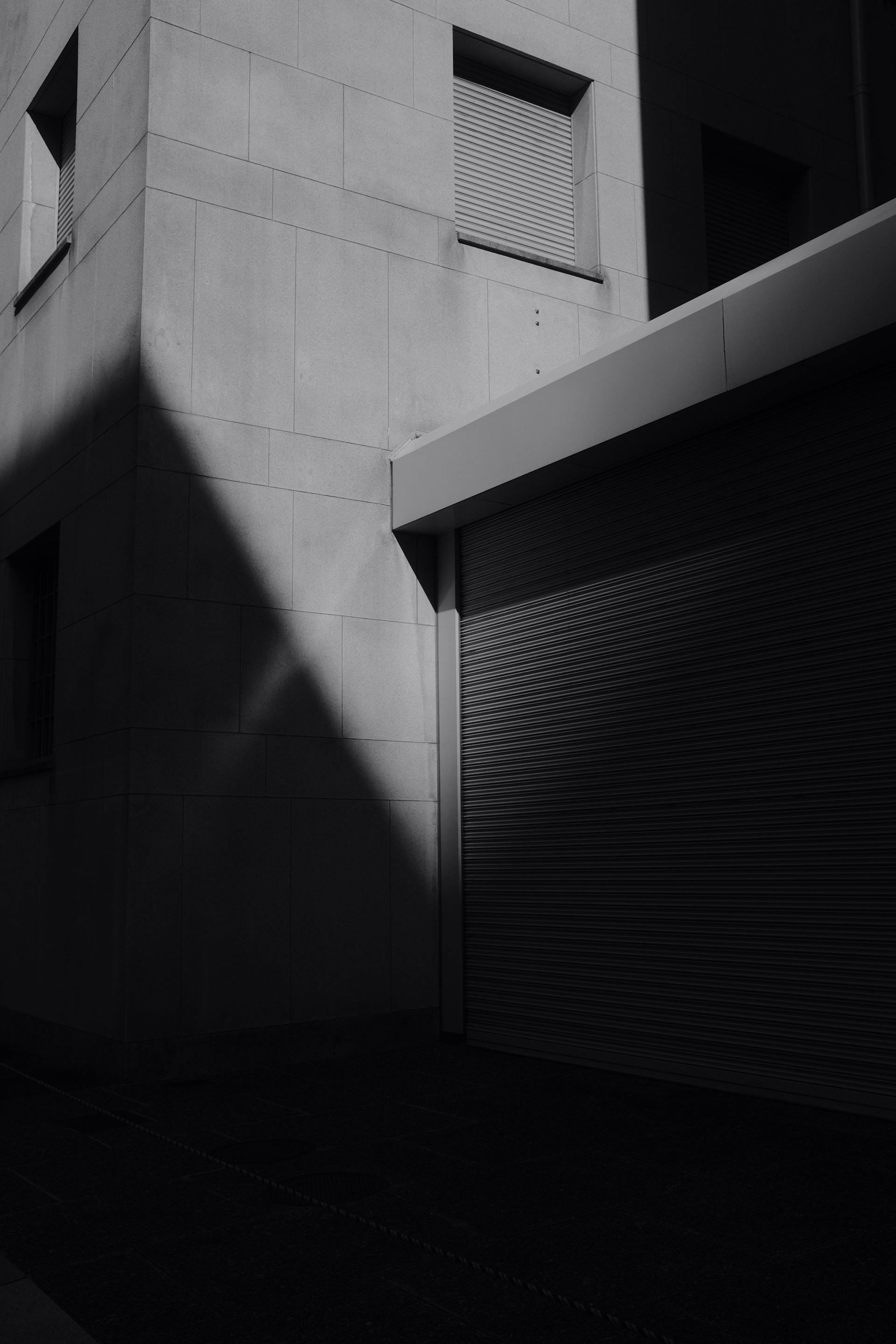 Tòa nhà, đen tối, trắng đen, building, dark, black and white - Mak_ jp 1