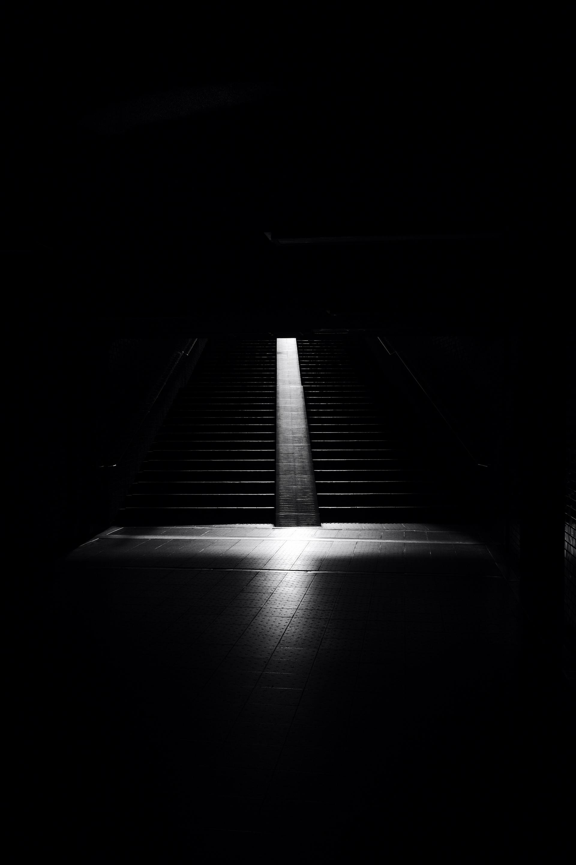 Cầu thang, thang bộ, đen tối, trắng đen, stairs, escalators, dark, black and white - Mak_ jp 3