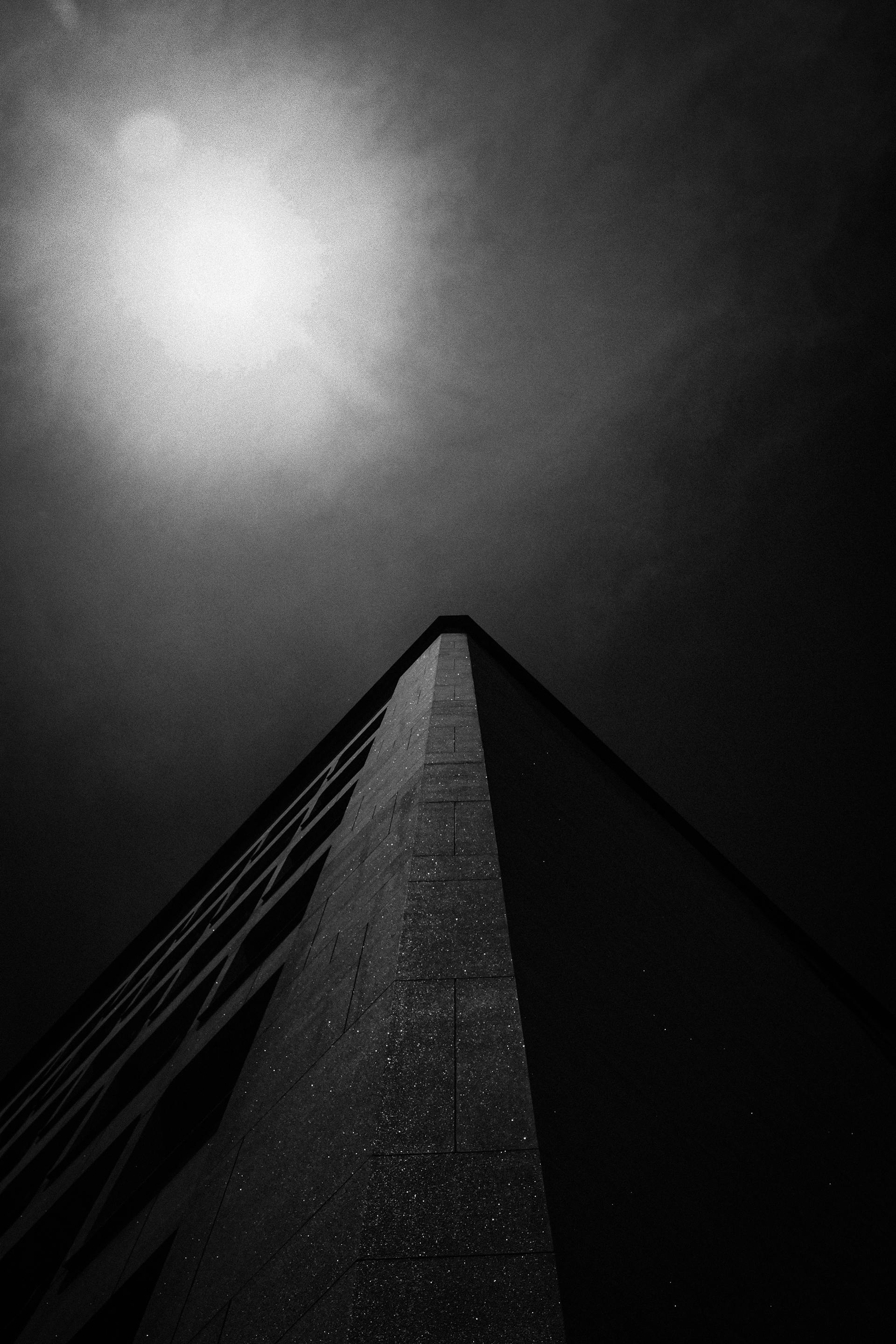 Tòa nhà, đen tối, trắng đen, building, dark, black and white - Mak_ jp 3