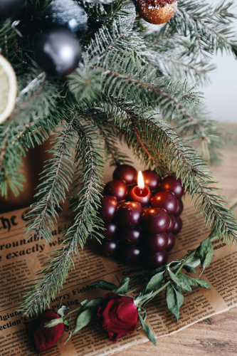 Giáng sinh, nến, trái châu, ấm áp, không khí giáng sinh, christmas, candles, balls, warm, christmas atmosphere - Melike B 1