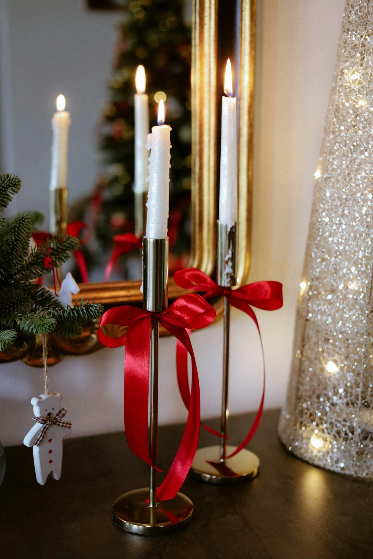 Giáng sinh, nến, trái châu, ấm áp, không khí giáng sinh, christmas, candles, balls, warm, christmas atmosphere -  Nati 1