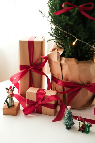 Hộp quà, quà giáng sinh, trang trí, nơ, gift box, Christmas gift, decor, bow - Ngân Dương