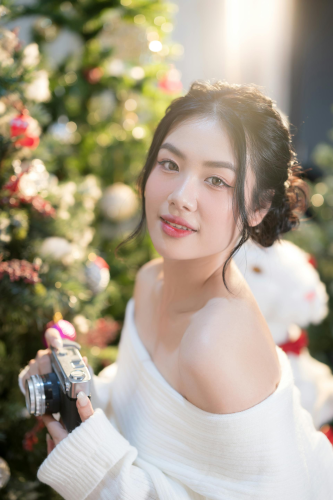 Giáng sinh, con gái, girl, studio, người mẫu, xmas, noel, christmas, merry christmas - Đan Thy Nguyễn Mai 4