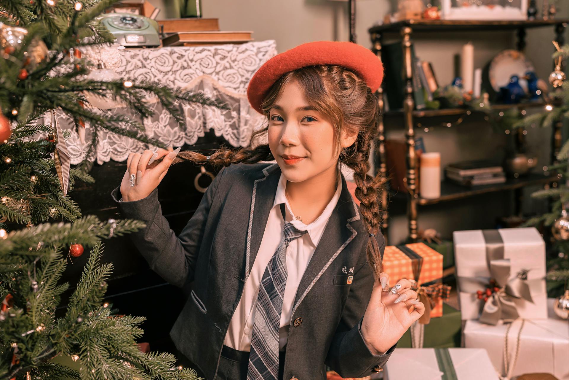Giáng sinh, con gái, girl, studio, người mẫu, xmas, noel, christmas, merry christmas - Đan Thy Nguyễn Mai 10