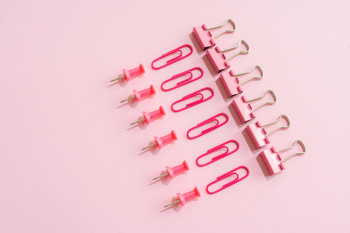 Ghim, kẹp giấy, paperclip, pin, đồ dùng học tập, trường, school supplies, school-SHVETS production 3