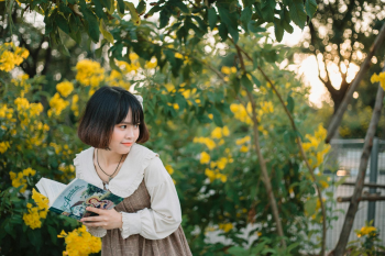 Con gái, girl, hoa, flower, ngoại cảnh, Việt Nam - Huy Nguyễn 4