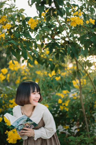 Con gái, girl, hoa, flower, ngoại cảnh, Việt Nam - Huy Nguyễn 2
