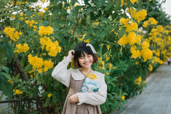 Con gái, girl, hoa, flower, ngoại cảnh, Việt Nam - Huy Nguyễn 5