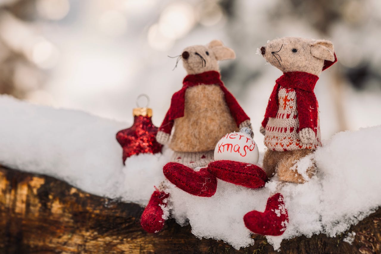 Giáng sinh, cặp đôi chuột, chuột giáng sinh, trang trí, dễ thương, tuyết, christmas, mouse couple, christmas mouse, decoration, cute, snow - Susanne Jutzeler, suju-foto 2