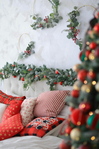 Giáng sinh, quả châu, trái châu, cây thông, hộp quà, gift, pine, xmas, christmas, noel, background, decor - Valeria Boltneva
