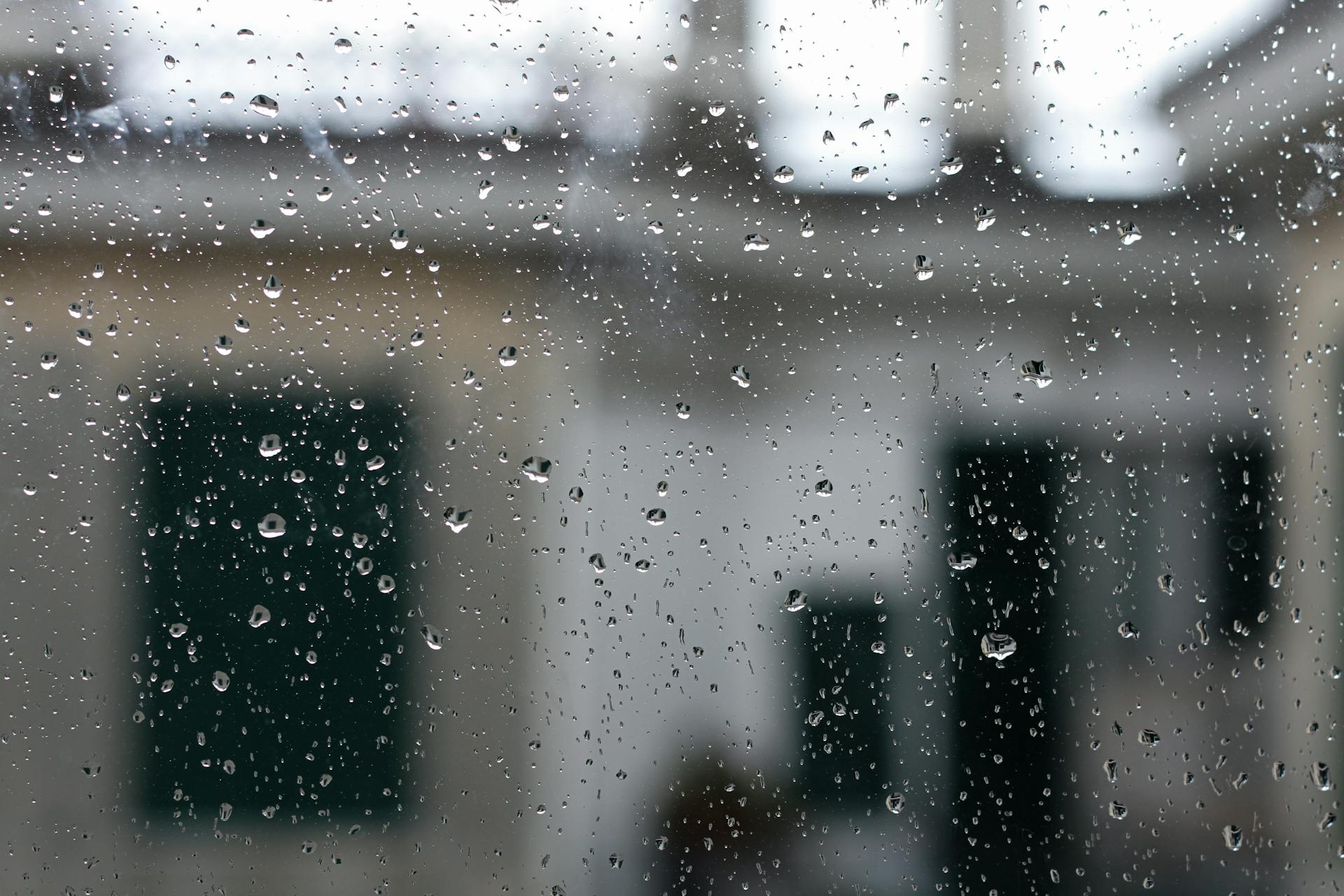Nhà, mưa, hạt mưa, giọt nước, rain, raindrops, water drops - Polverini Lian