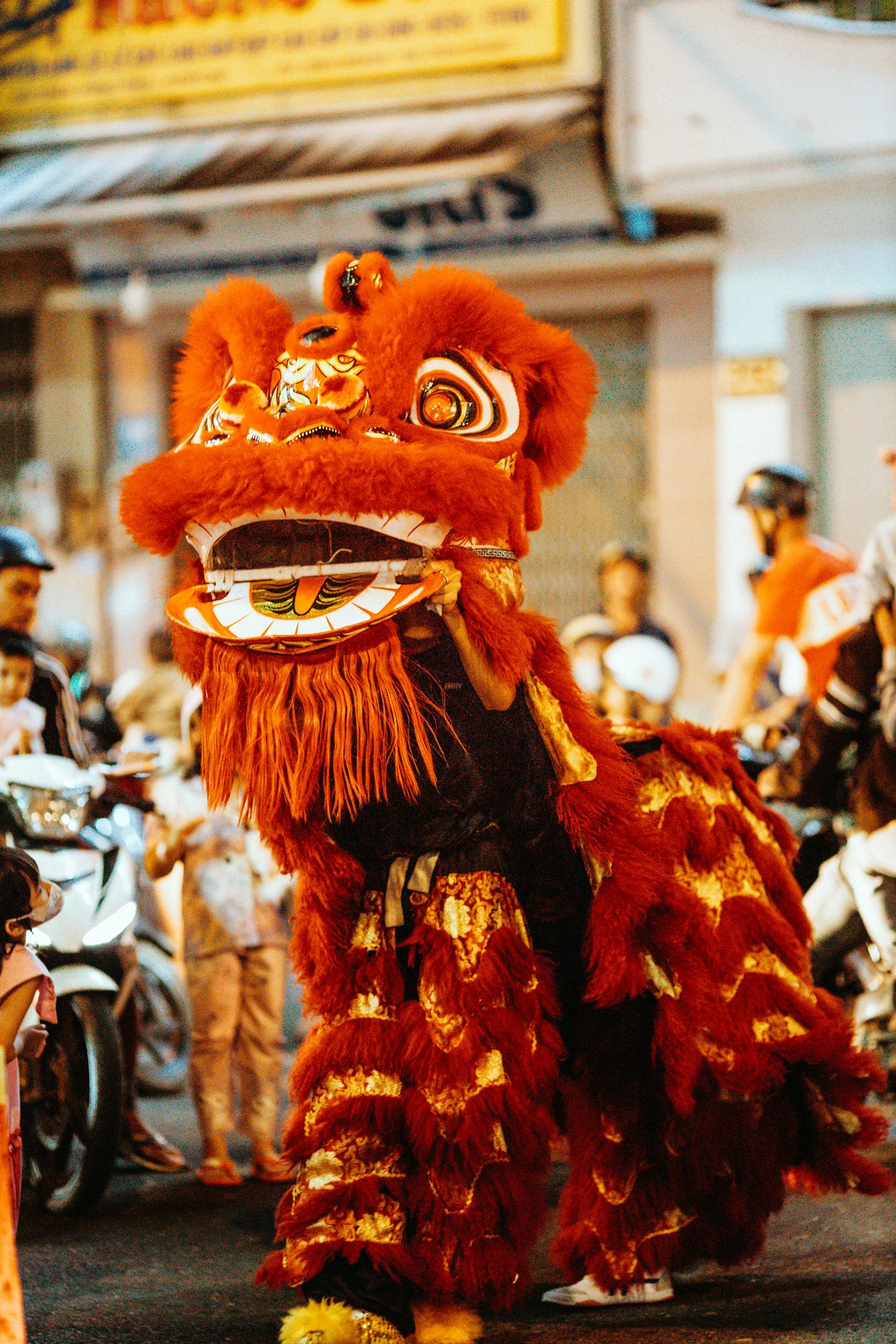 Lân, múa lân,  lion dance, tết, xuân, spring- Thái Trường Giang