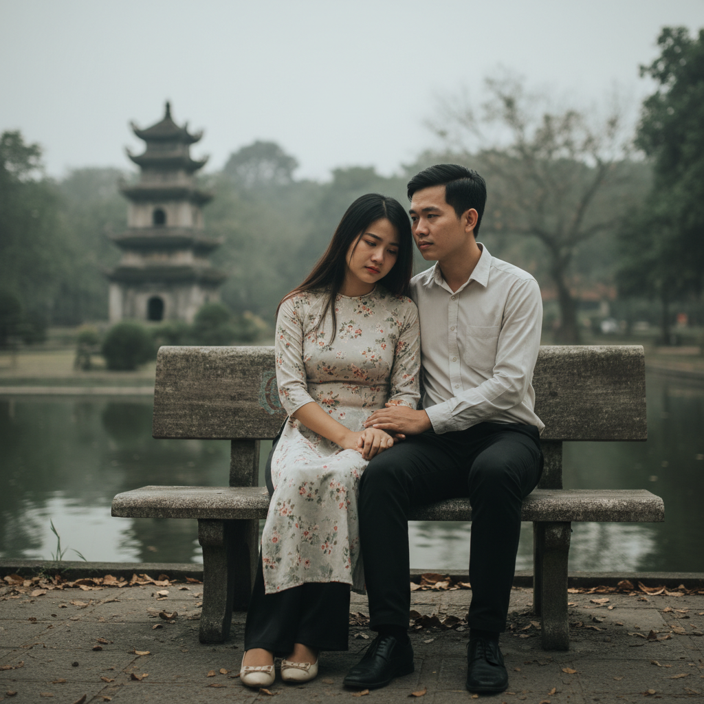 hai người yêu nhau ở cạnh nhau nhưng vẫn cảm thấy  buồn . Với...