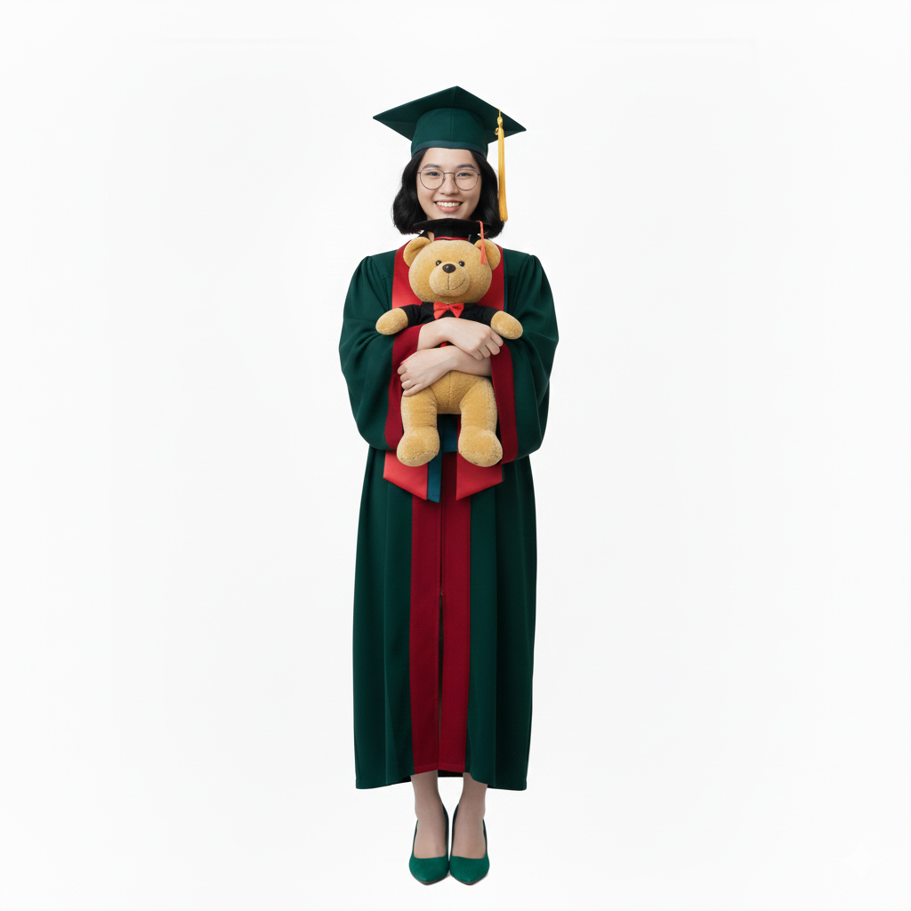 Cô gái, tốt nghiệp, phụ nữ, vui vẻ, gấu bông, gấu bông tốt nghiệp, cử nhân, trang phục cử nhân, girl, graduating, woman, cheerful, teddy bear, graduation teddy bear, bachelor's degree holder, graduation attire 5