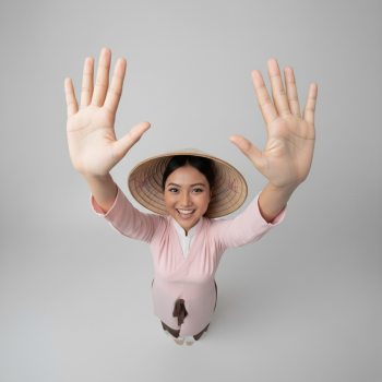 Cô gái, quảng cáo, phụ nữ, áo dài, nón lá, girl, advertising, woman, Ao Dai, conical hat 4