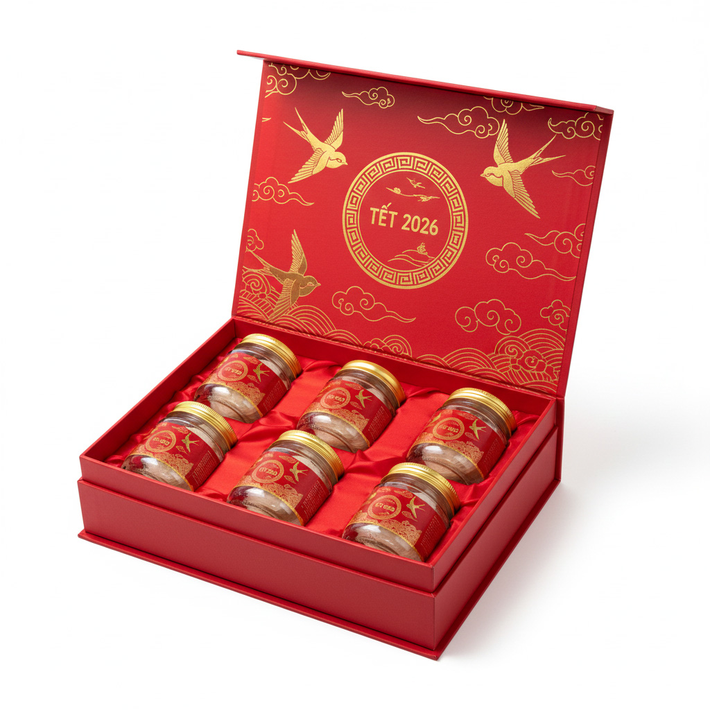 Yến, nước yến, hủ yến, túi, hộp, Tết, Bird's nest, bird's nest drink, jar of bird's nest, bag, box, Tet 6