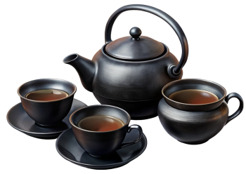 Bình trà, ấm trà, tách trà, bình trà màu đen, tea, cup