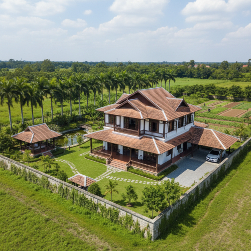 khu đất tổng diện tích ngang 30m x dài 60m. hãy thiết kế dùm tôi...