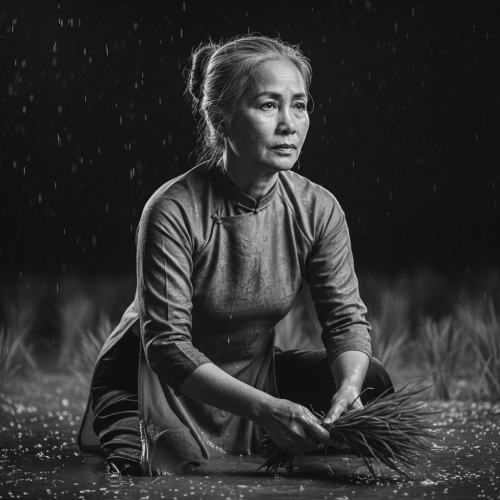 4. Bầm ơi – Tố Hữu
Ai về thăm mẹ quê ta
Chiều nay có đứa con...