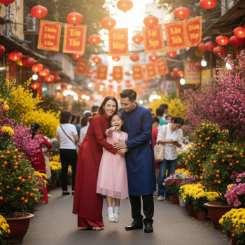 Gia đình, bố mẹ và con, Việt Nam, áo dài, truyền thống, Tết, family, parents and children, Vietnam, ao dai, traditional 6