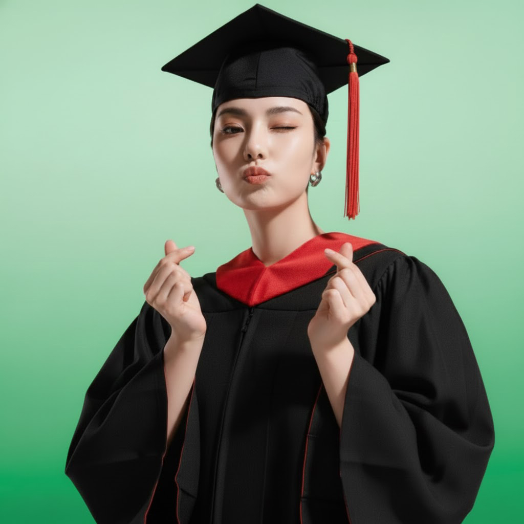 Cô gái, tốt nghiệp, cờ, đàn bà, vui vẻ, cử nhân, trang phục cử nhân, girl, flag graduation, happy, graduate, graduation attire 2 2