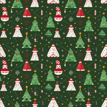 Họa tiết giáng sinh, họa tiết, giáng sinh, noel, nền, cây thông, người tuyết, bông tuyết, màu xanh đậm, màu xanh lá, màu đỏ, màu trắng, màu vàng, ngôi sao, christmas pattern, pattern, christmas, noel - daisyfmsrkr