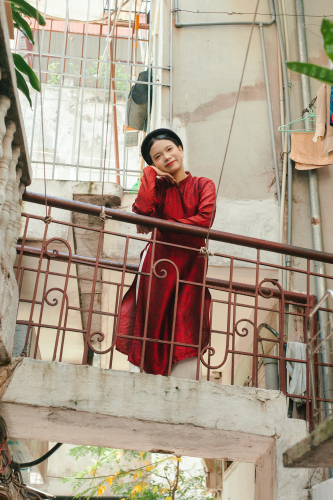 Cô gái, nữ, áo dài, tết, girl, women, ao dai, Tet- Dang Hong
