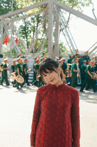 Cô gái, nữ, áo dài, tết, girl, women, ao dai, Tet- Dang Hong