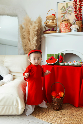 Bé trai, áo dài, Tết, em bé, Tết Nguyên Đán, Boy, Baby, Children, Fonden Nguyen 2