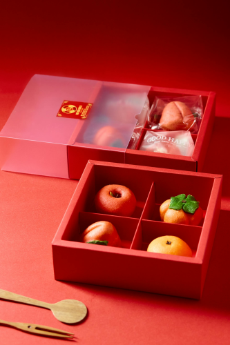 Trái cây, đào, hộp quà, Tết, fruit, peaches, gift boxes, Tet - Yuan Cao 1