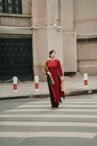 Nữ, cô gái, áo dài, Tết, girl, women, ao dai- nguyen kha