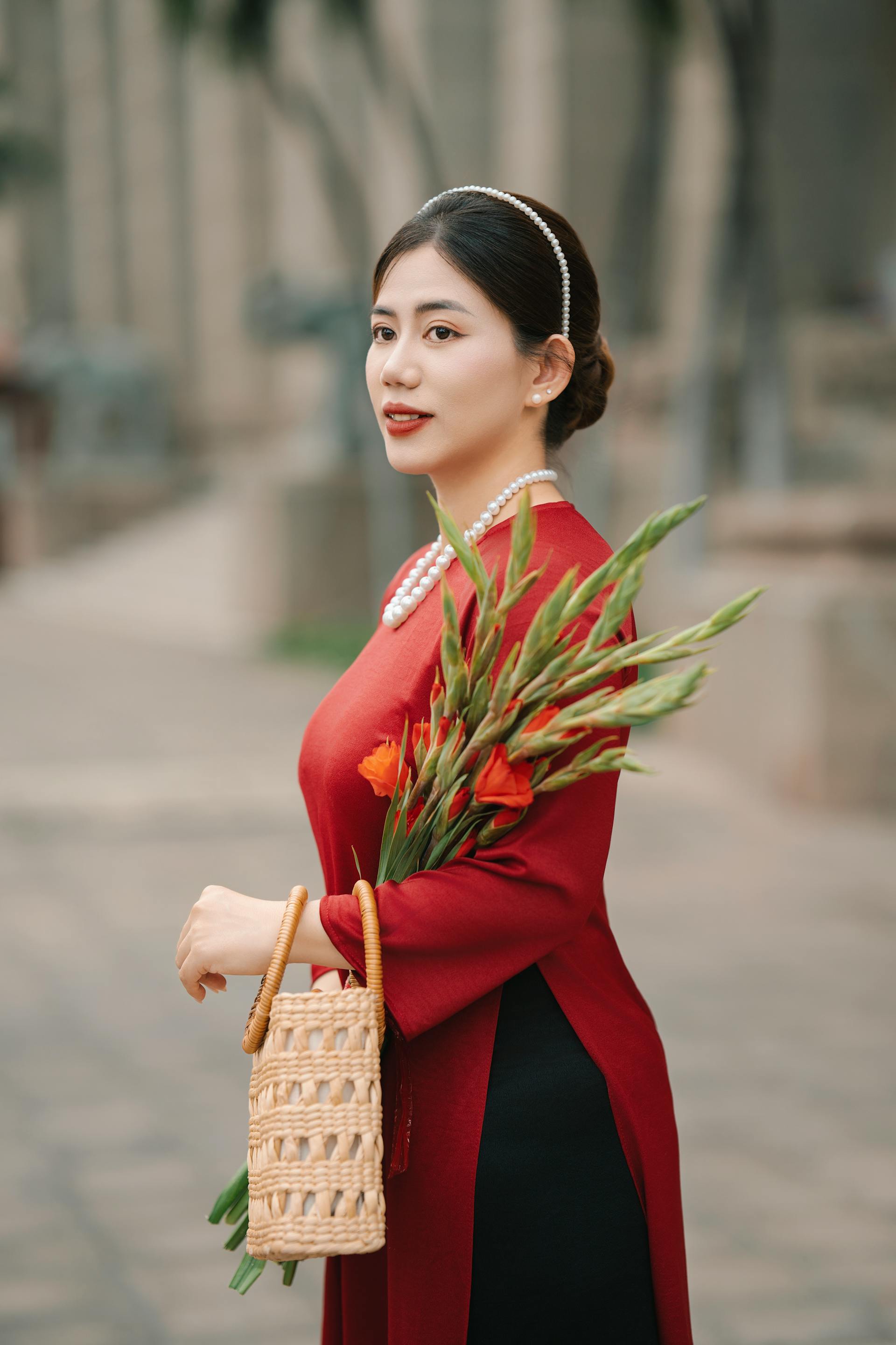 Nữ, cô gái, áo dài, Tết, girl, women, ao dai- nguyen kha 1