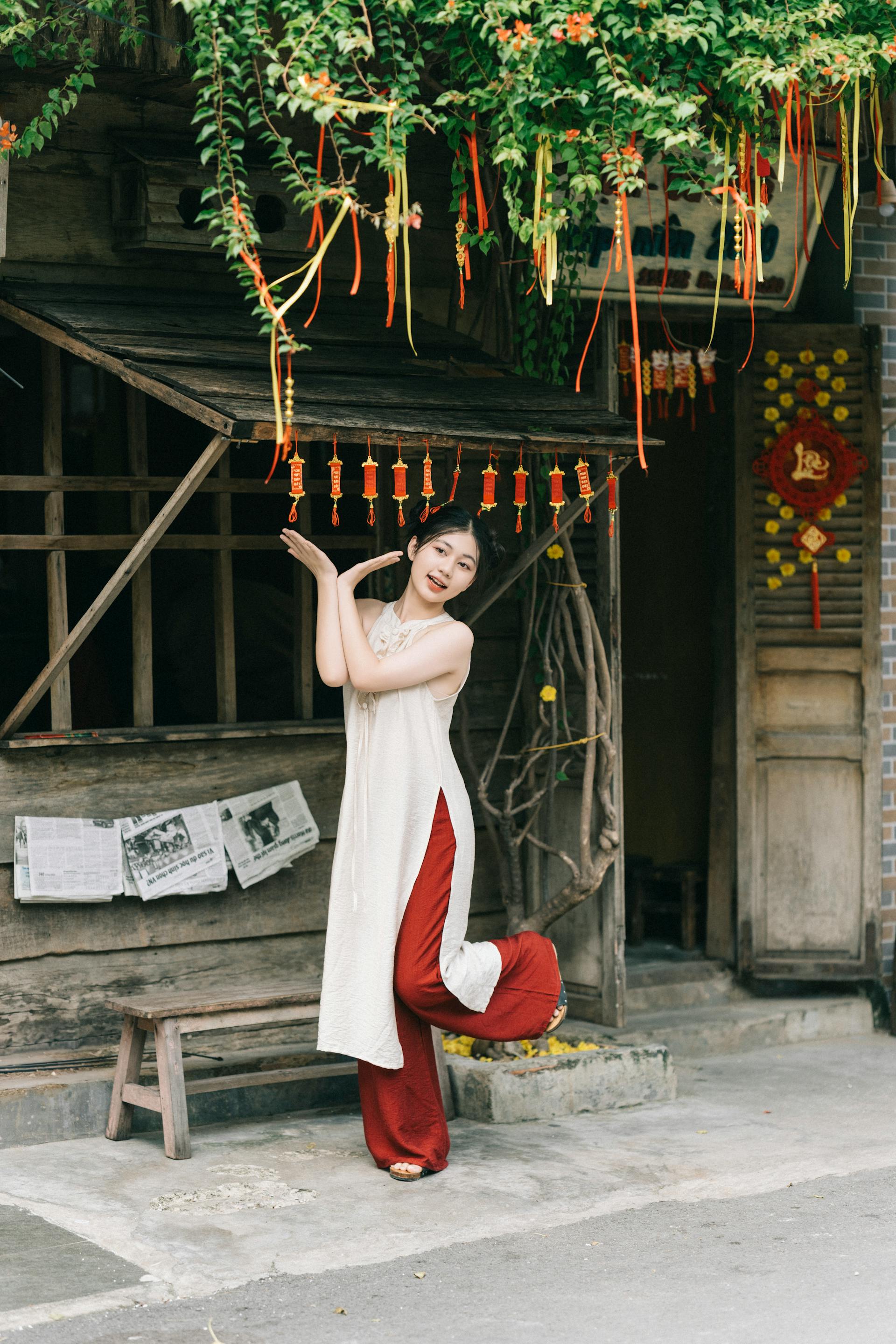 Nữ, cô gái, áo dài, Tết, girl, women, ao dai- nguyen kha 9