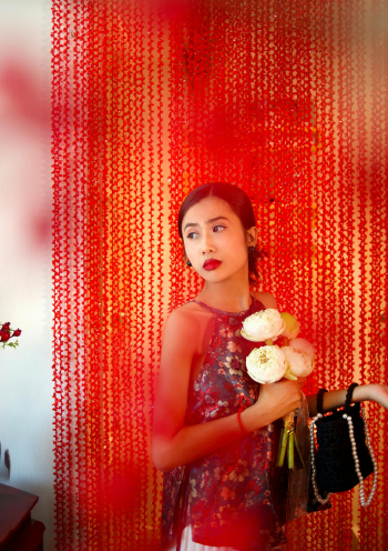 Cô gái, nữ, áo yếm, chụp tết, tết, girl, women - Nhi Lâm