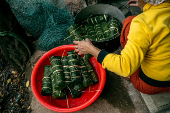 Bánh tét, làm bánh, Tết, Tết Nguyên Đán, Tet, Lunar New Year- Vietnam Tri Duong Photographer