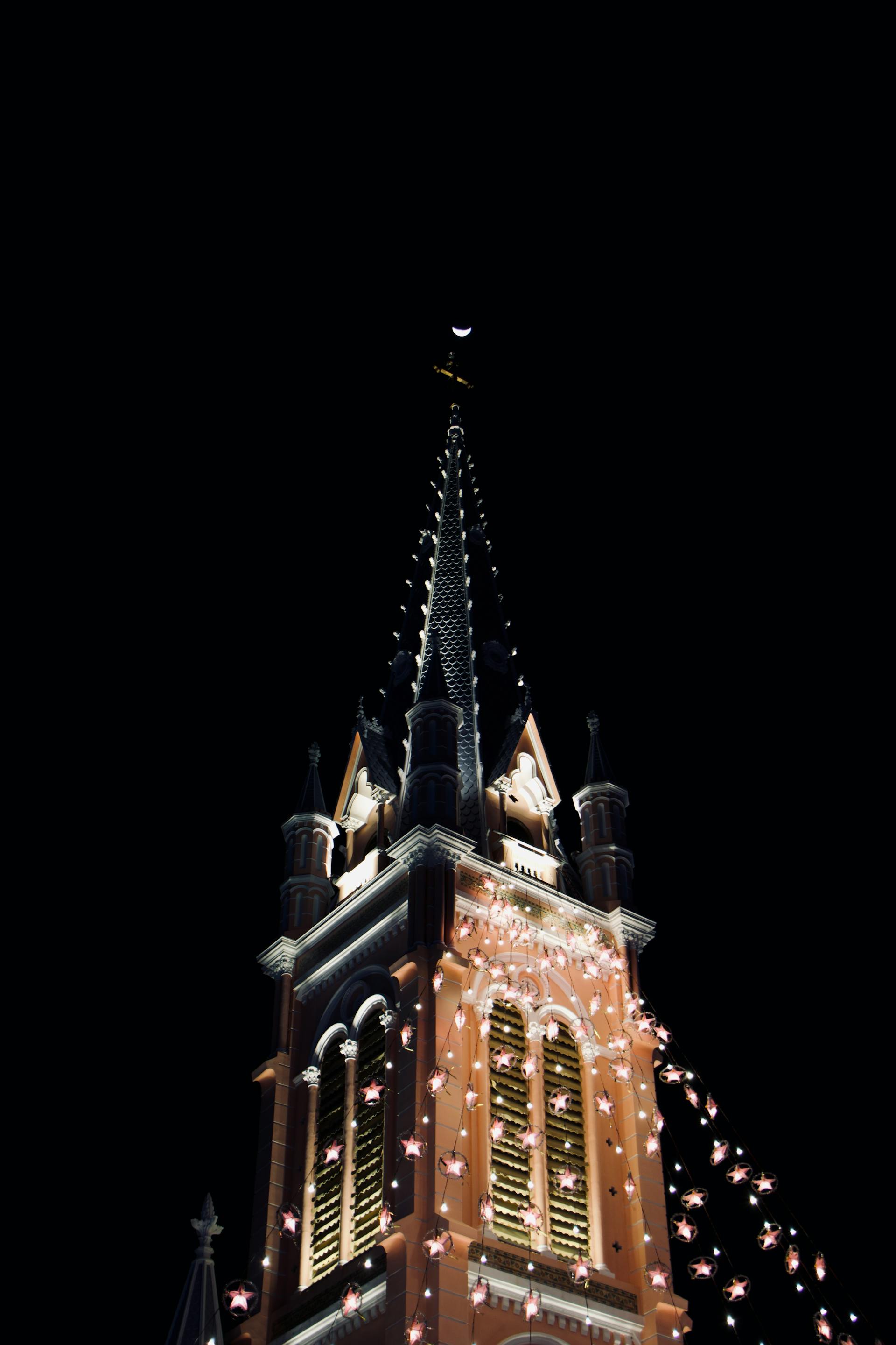 Nhà thờ, Nhà thờ Tân Định, thành phố, Sài Gòn, hurch, Tan Dinh Church, city, Saigon, Hồ Chí Minh
